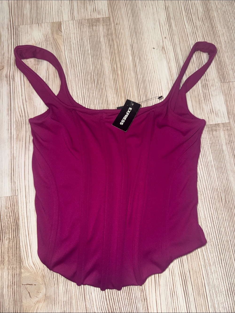Express Women's Magenta Scoop Neck Tank